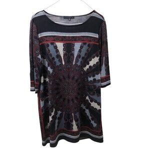 TIANA B BRAND Starburst Tunic Dress SIZE LP